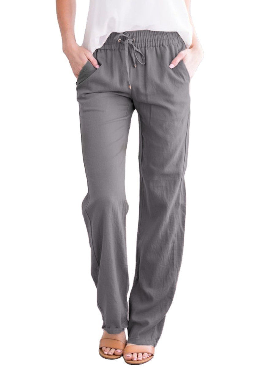 Women’s Casual Pants | Lightweight & Breathable Fabric | Elastic Waistband & Drawstring | Sustainable Design