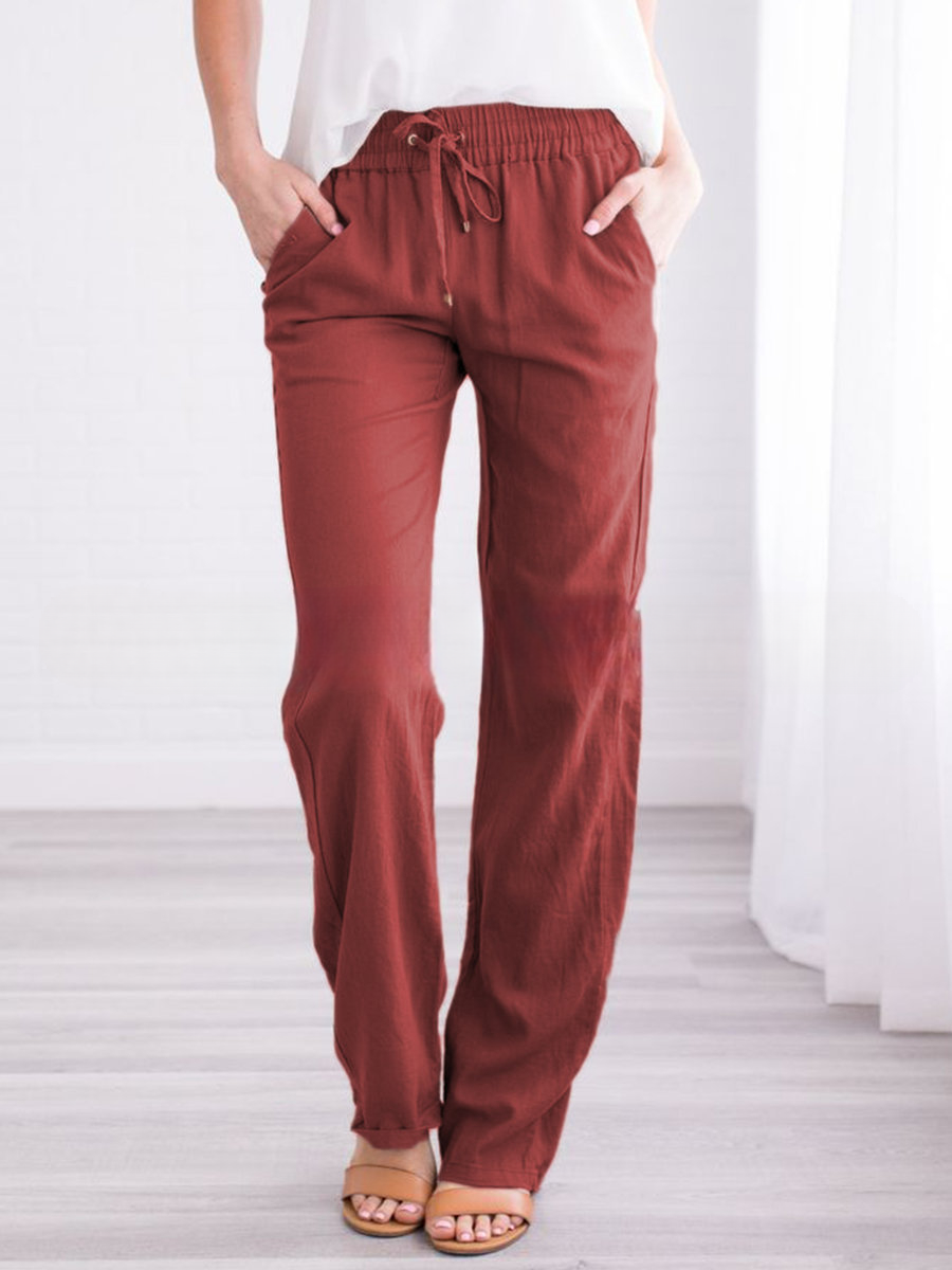 Women’s Casual Pants | Lightweight & Breathable Fabric | Elastic Waistband & Drawstring | Sustainable Design