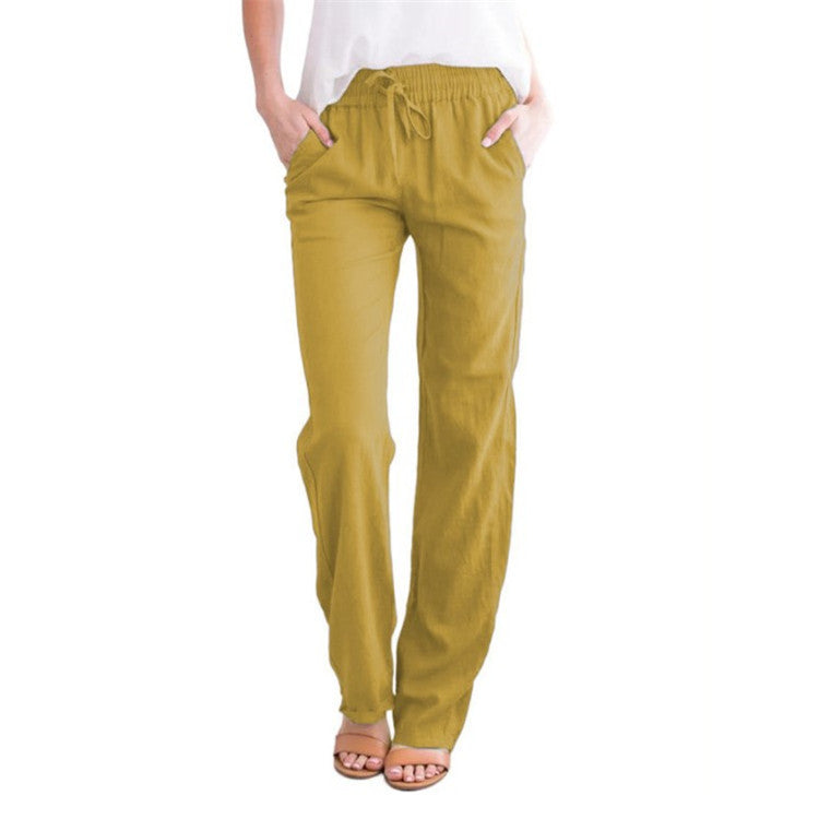 Women’s Casual Pants | Lightweight & Breathable Fabric | Elastic Waistband & Drawstring | Sustainable Design