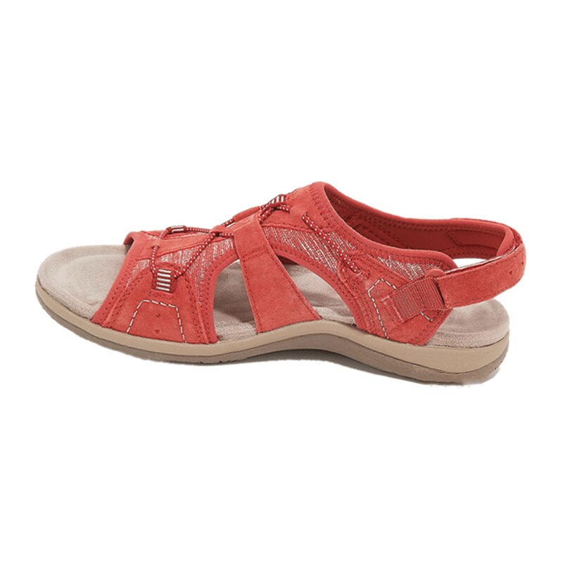 Women’s Adjustable Summer Sandals | Nanofoam Sole & 3-Arch Support | Synthetic Leather | Comfortable Fit