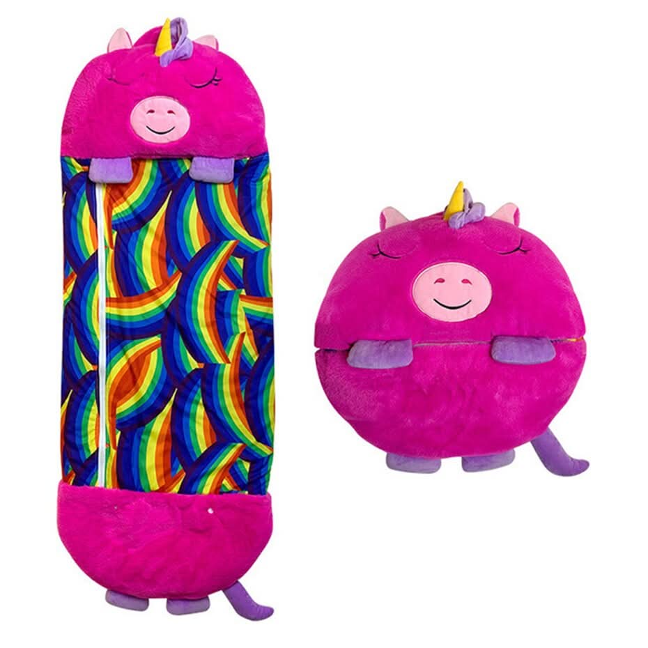 SnuggleBuddy Travel Sleeping Bag with Plush Companion