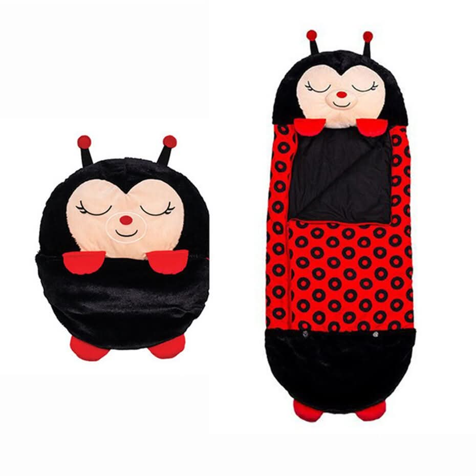 SnuggleBuddy Travel Sleeping Bag with Plush Companion