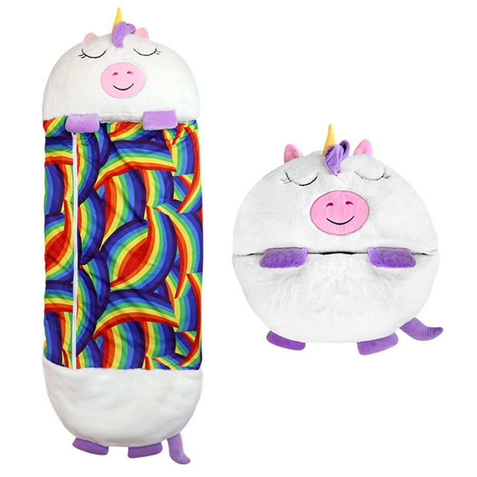 SnuggleBuddy Travel Sleeping Bag with Plush Companion