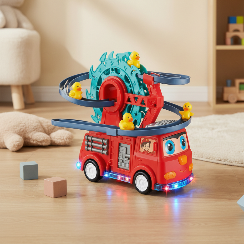 Adventure Fire Engine with Duck Slide, Lights & Sound Effects