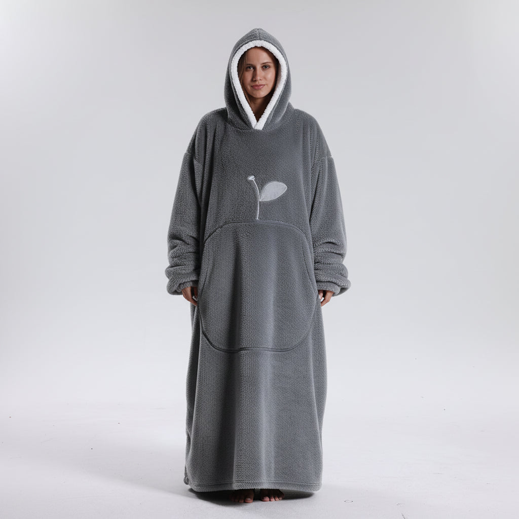 Cozy All-in-One Hoodie Blanket for Adults on Chilly Days