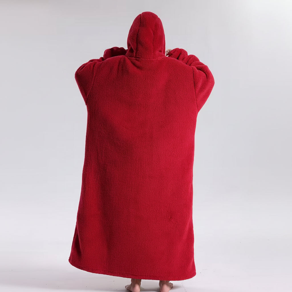 Cozy All-in-One Hoodie Blanket for Adults on Chilly Days