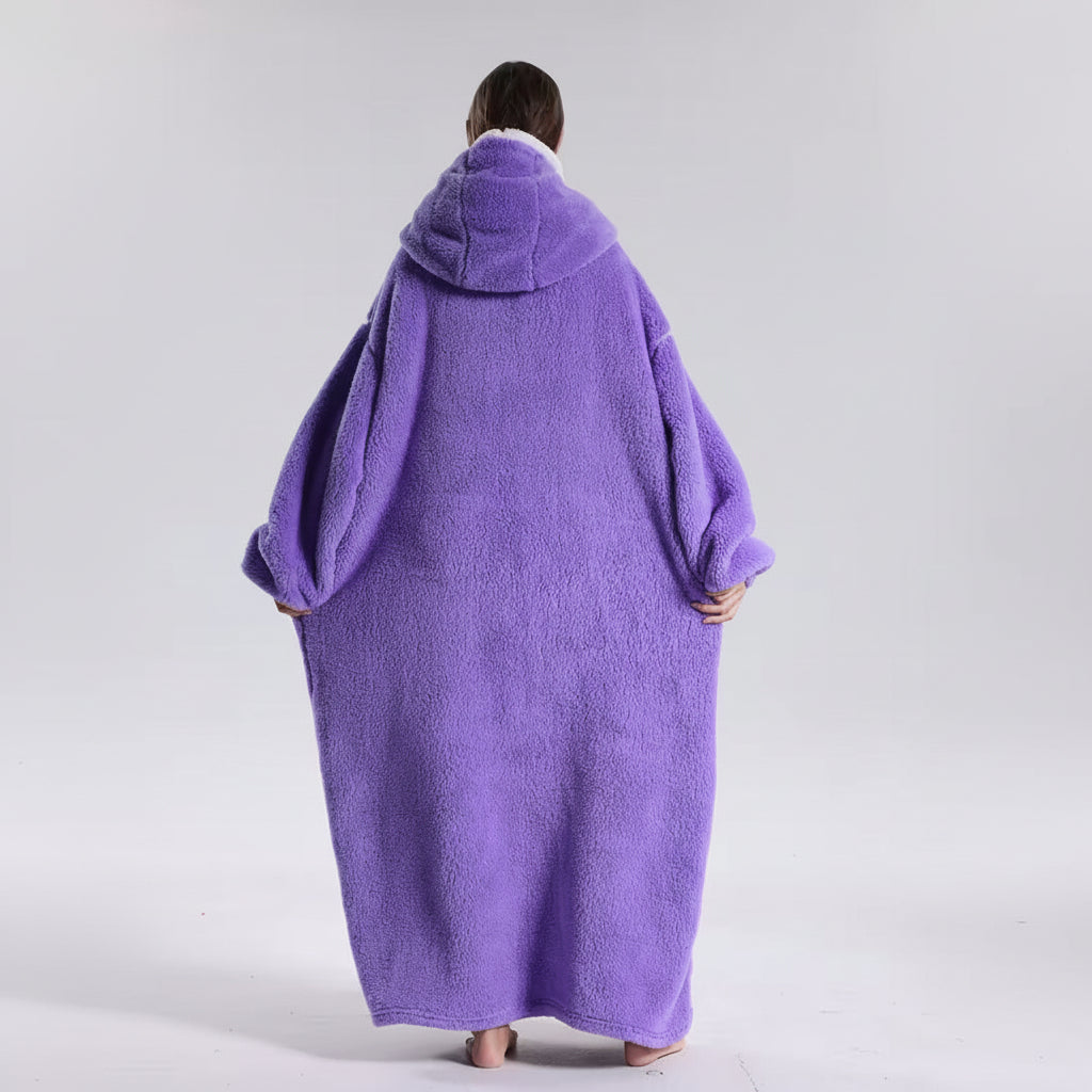 Cozy All-in-One Hoodie Blanket for Adults on Chilly Days