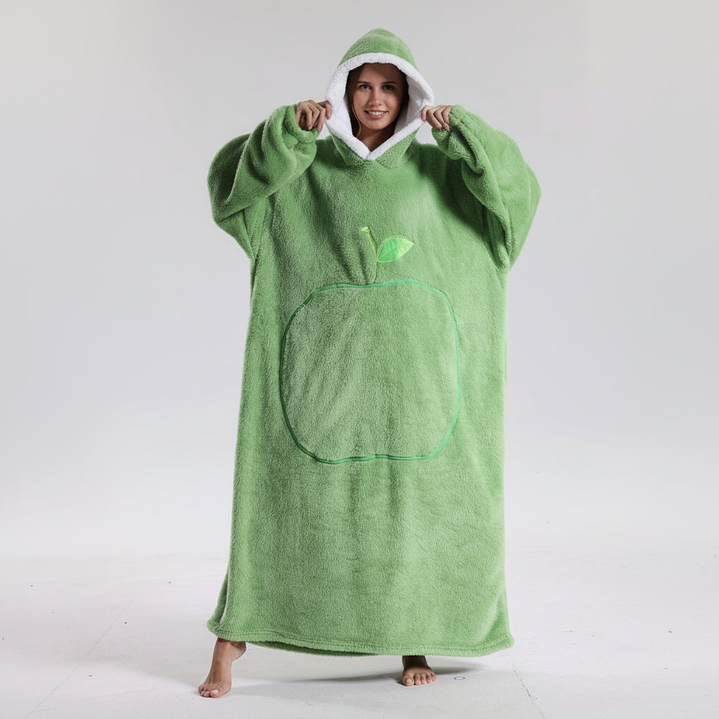 Cozy All-in-One Hoodie Blanket for Adults on Chilly Days