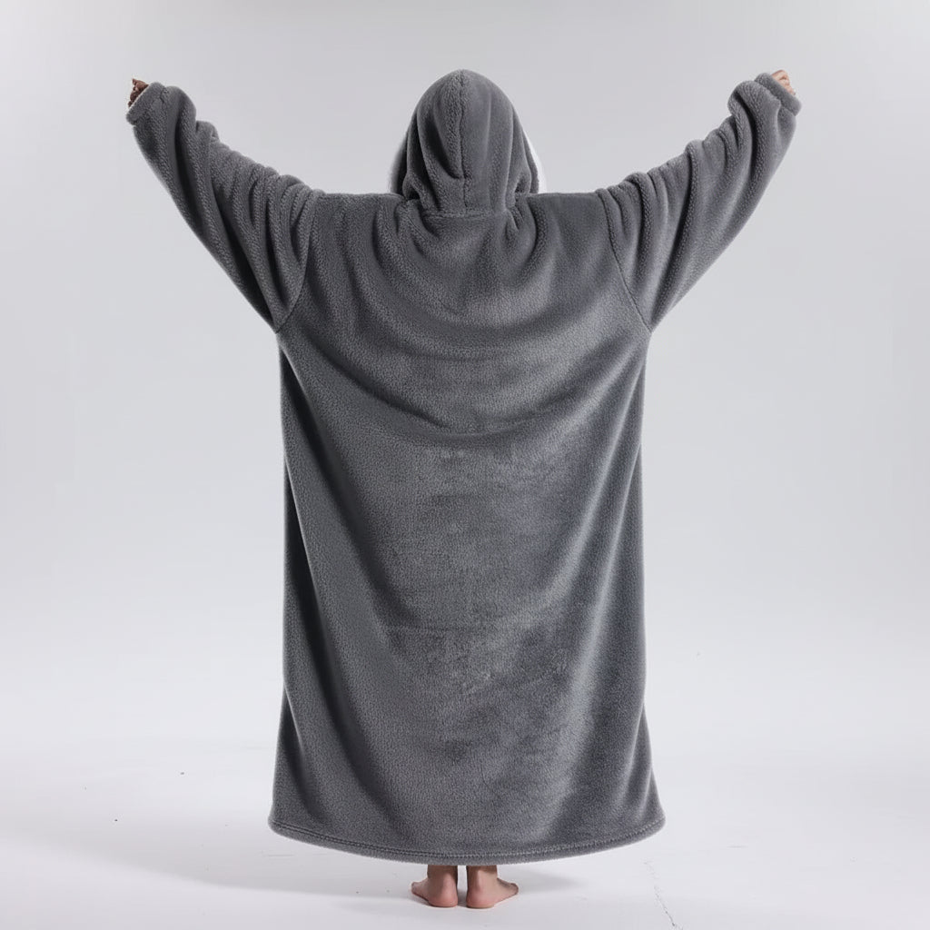 Cozy All-in-One Hoodie Blanket for Adults on Chilly Days