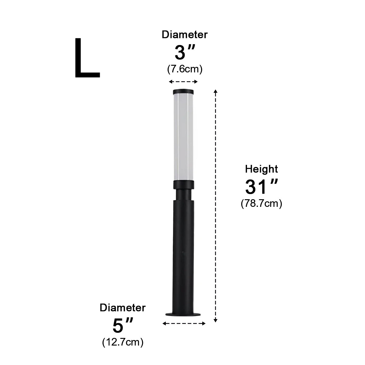 Sleek LED Garden Post Light | Weather-Resistant Aluminum Lamp