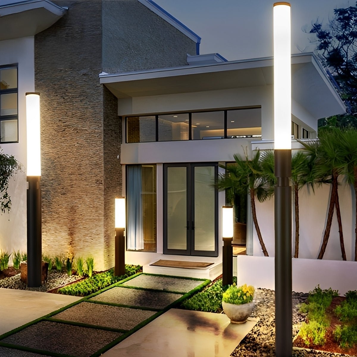 Sleek LED Garden Post Light | Weather-Resistant Aluminum Lamp