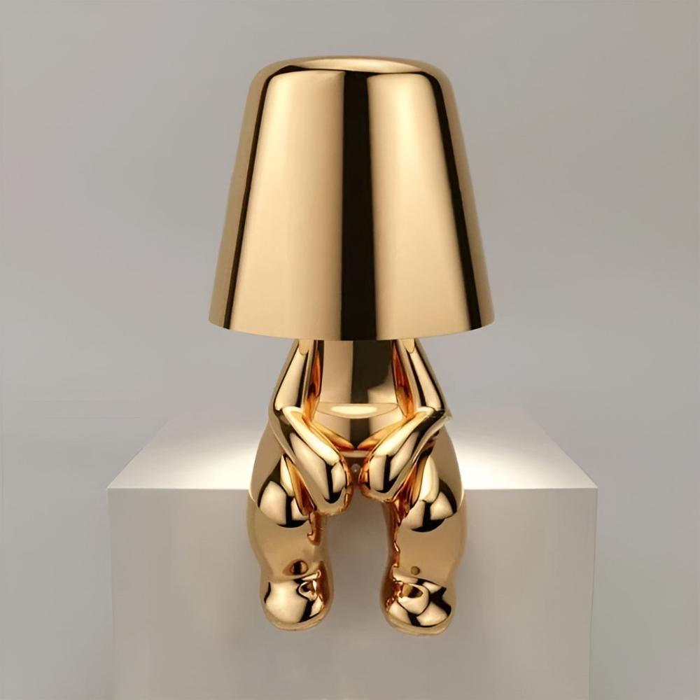 LuxeAura – Stylish Sculptural Table Lamp for Any Space