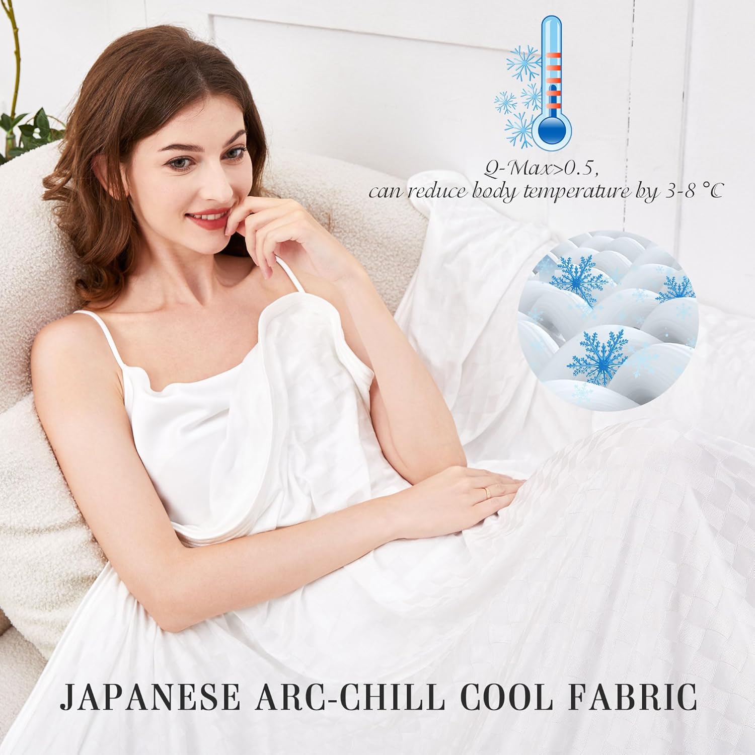 Cooling Summer Blanket - Lightweight & Breathable Double-Sided Chill Effect