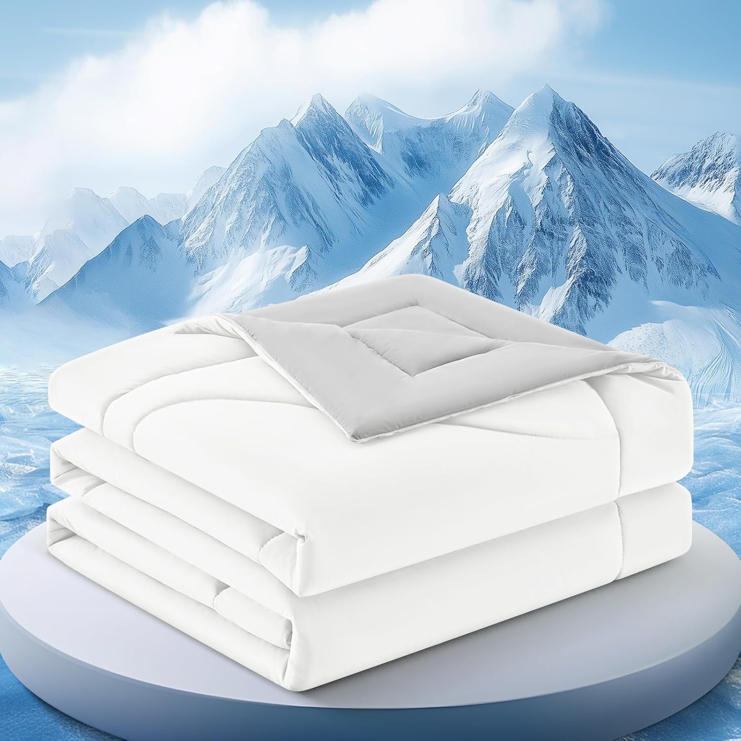 Double-Sided Cooling Blanket for Hot Sleepers | Breathable Ice Fabric