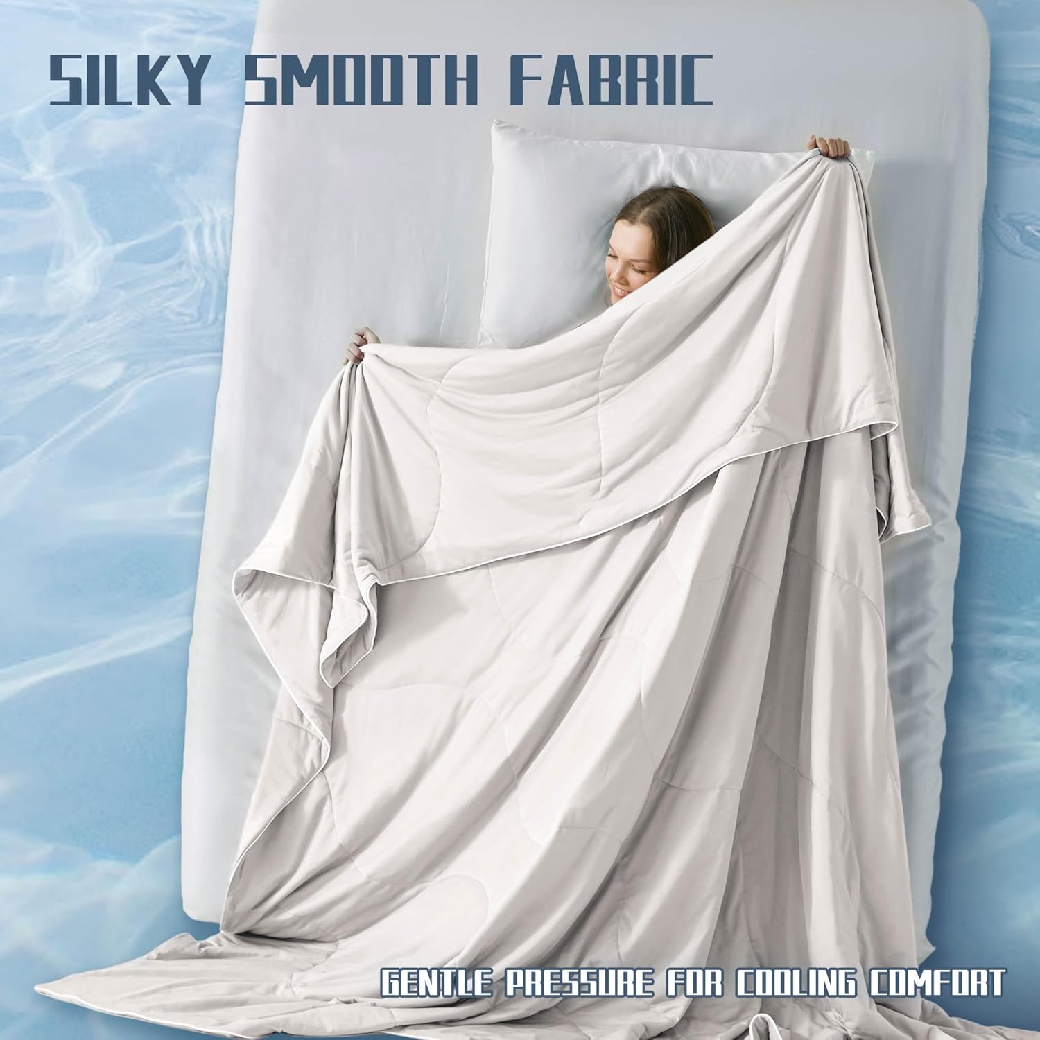 Lightweight Cooling Blanket Set with Pillowcases | Moisture-Wicking Fabric