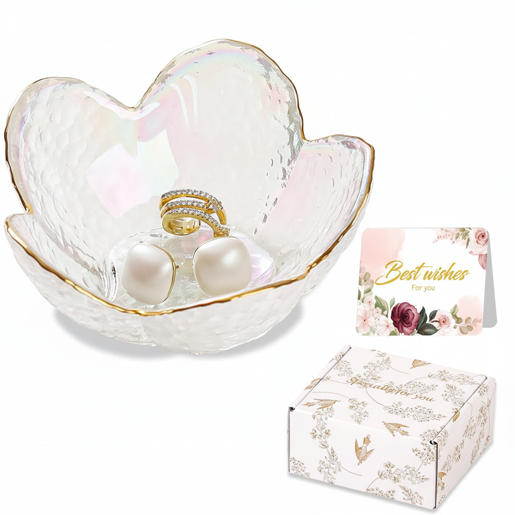 Charming Floral Ceramic Jewelry Organizer and Ring Holder