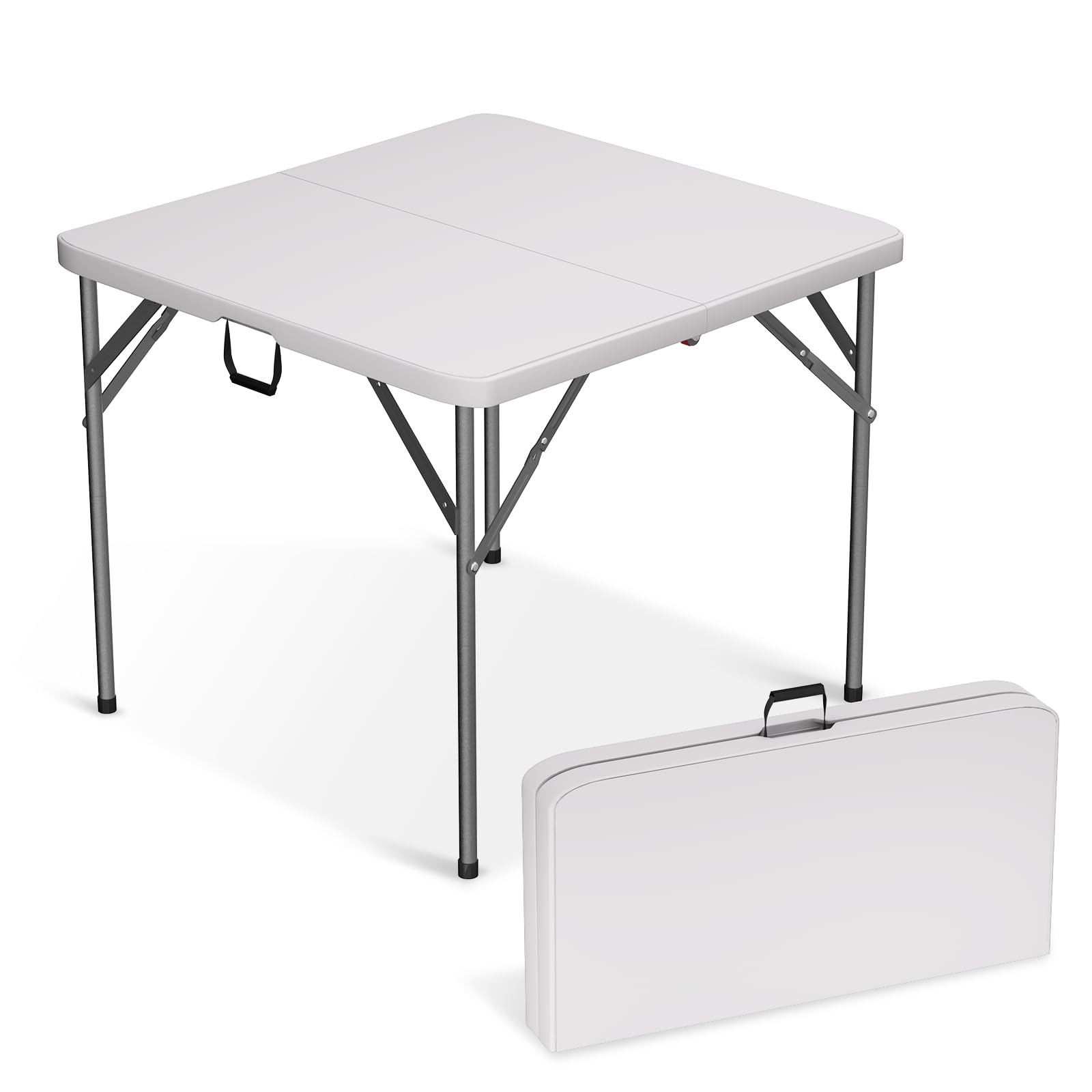 Adjustable Height 4FT Picnic Table - Portable & Sturdy for Camping, BBQs, Events