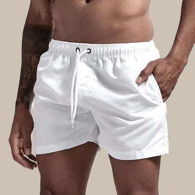 Men's Swim Shorts | Quick-Drying Fabric & Drawstring Waist | Mid-Thigh Length | Comfortable Fit