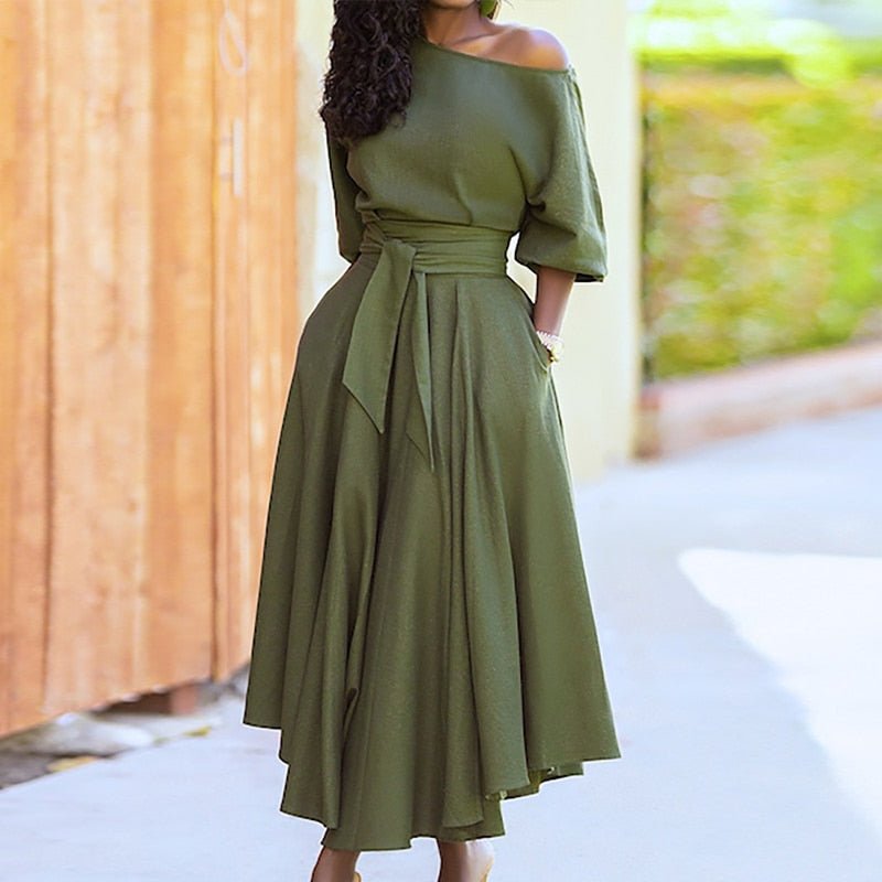 Women’s Wrap Dress | Adjustable Waist Tie & V-Neck | Polyester Fabric | Comfortable Fit for Summer