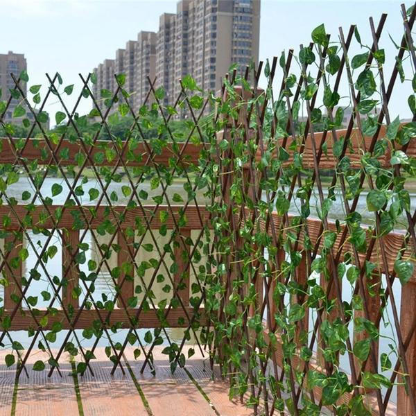 Expandable Fake Plant Barrier for Garden Decoration