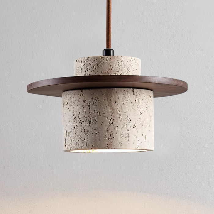 Taavita Cave Stone Travertine Pendant Light