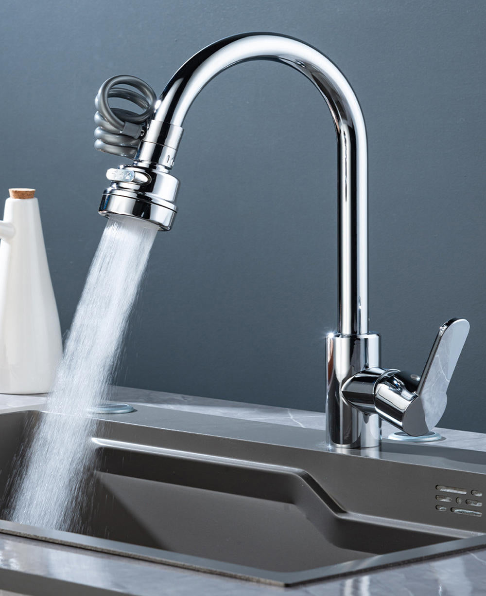 Versatile Water Flow Enhancer for Kitchen Sinks