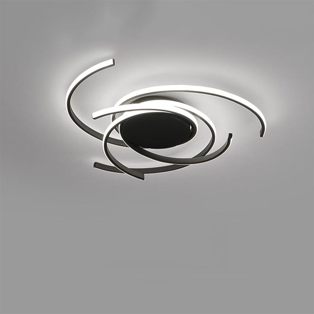 22'' Artistic Scattered Semicircle Painted Aluminum Silicone Flush Mount Lights Bedroom Ceiling Lights