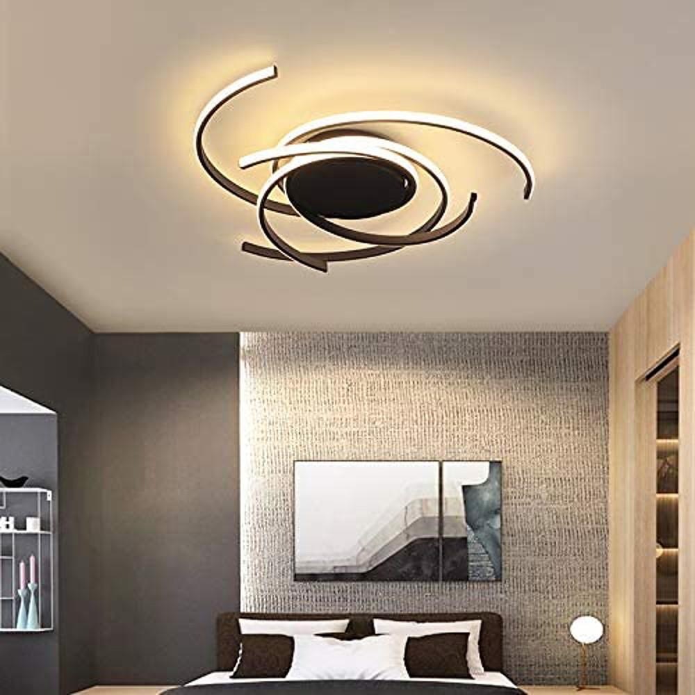 22'' LED 1-Light Flush Mount Lights LED Artistic Aluminum Silica gel Geometrical Dimmable Ceiling Lights-dazuma