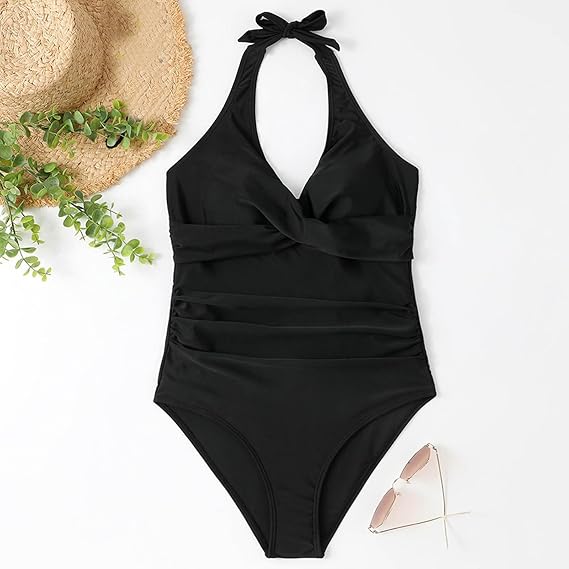 Women’s One-Piece Swimsuit | High Waist & Push-Up Design | Chlorine Resistant Fabric | Flattering Fit