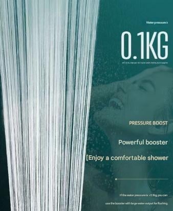 5 Spray Modes High-Pressure Showerhead with Self-Cleaning Feature