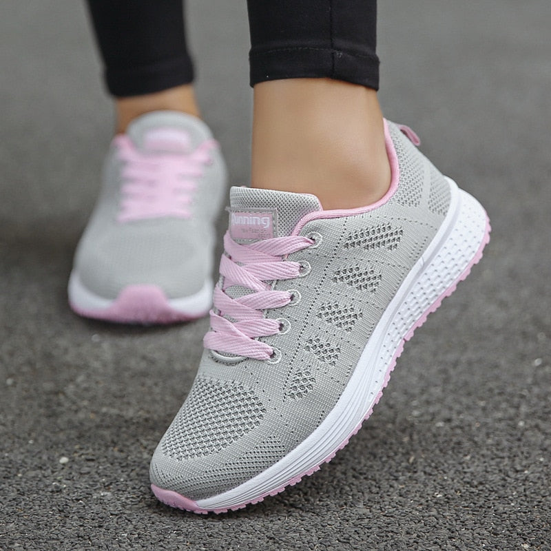 Women’s Orthopedic Sneakers | Gel Cushioning & Supportive Thick Sole | Breathable Knit Mesh | Adjustable Fit for Wide & Narrow Feet