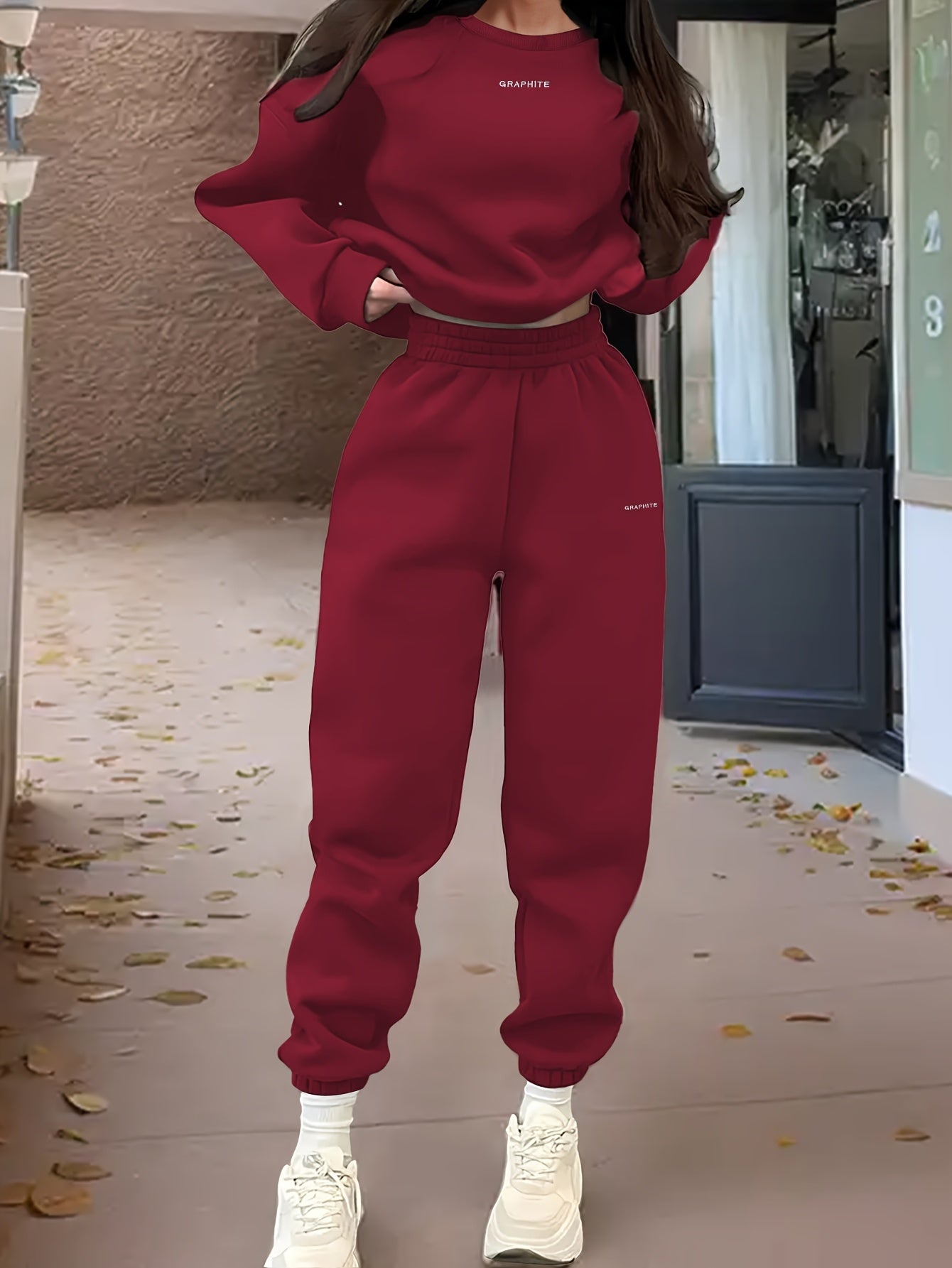 Women’s Sweatshirt Set | Lightweight Knit | Comfortable Casual Wear | Polyester