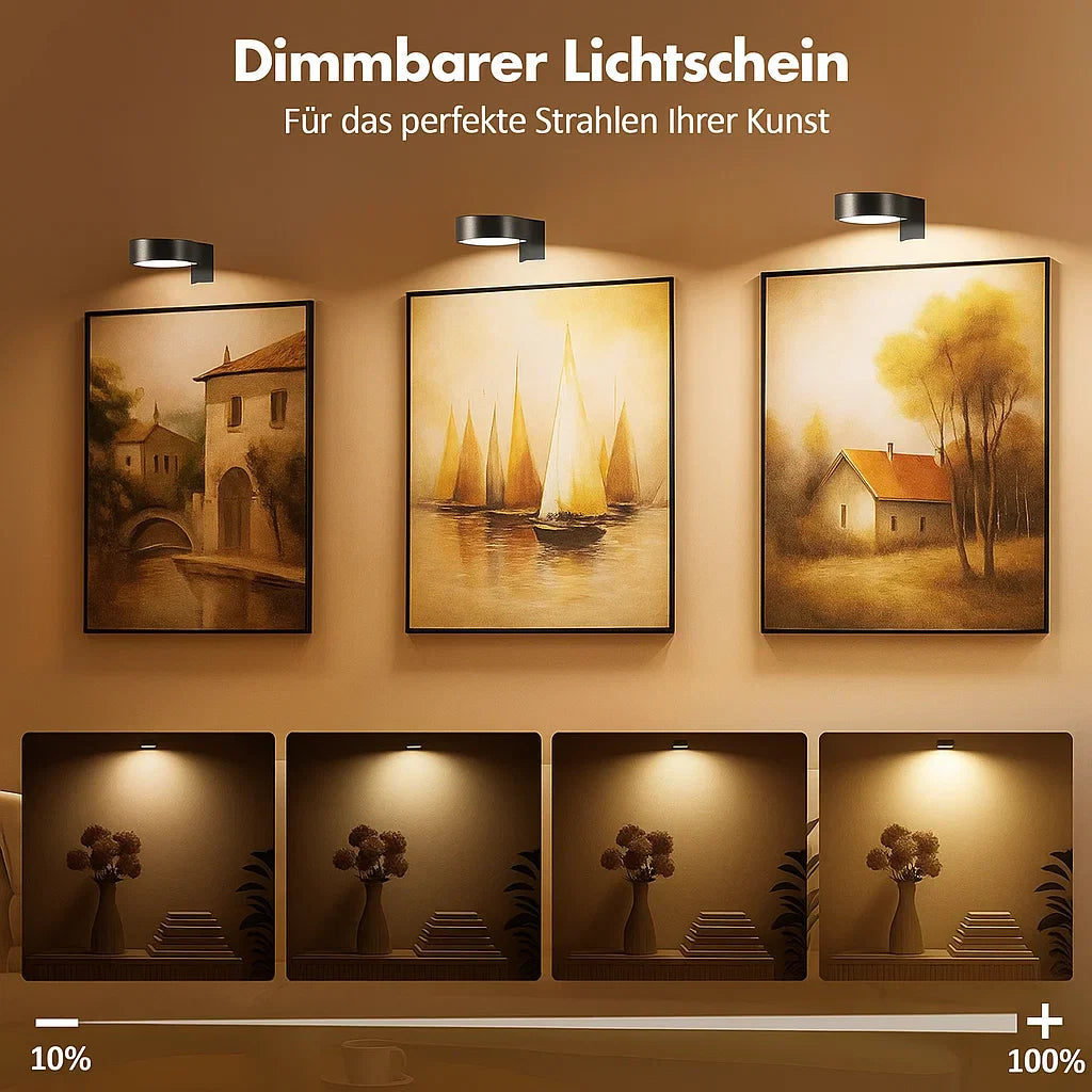 Transform Photos into Art with Cable-Free Gallery Lighting