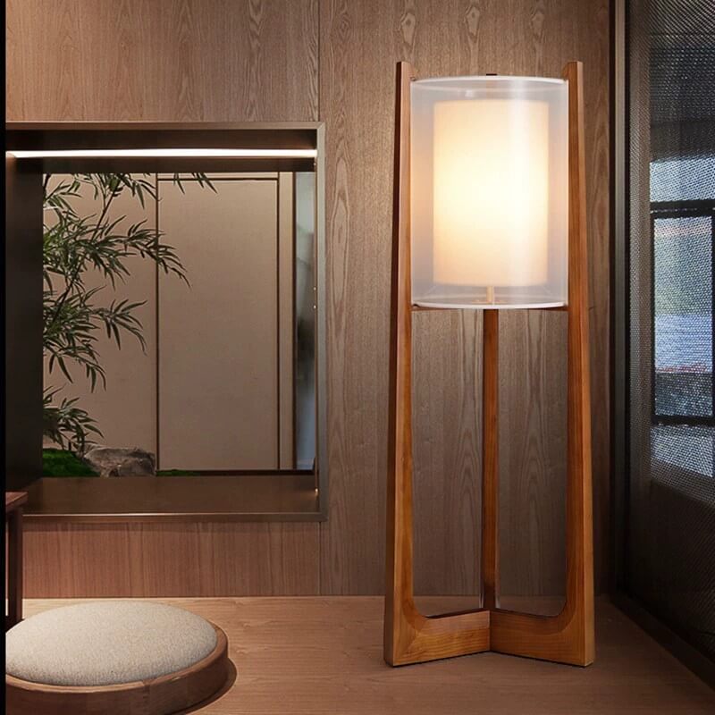 Taavita Glass Flower Stained Glass Dome Floor Lamp with 2 Lights