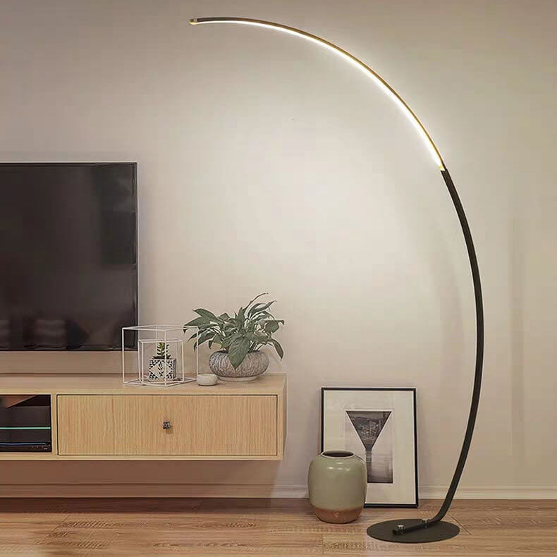 1-Light LED Arc Floor Lamp in Angel Rod Shape
