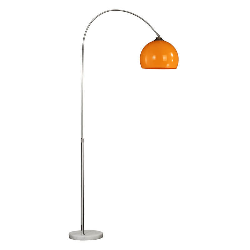Modern 1-Light Floor Lamp with Fishing Rods Lampshade Made of Acrylic