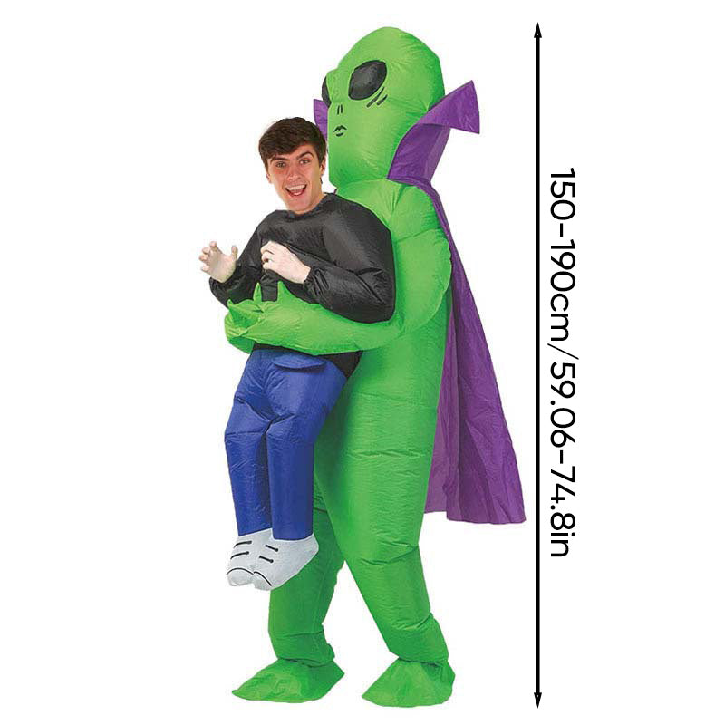 Inflatable Alien Costume with Crown Detail for Halloween Parties