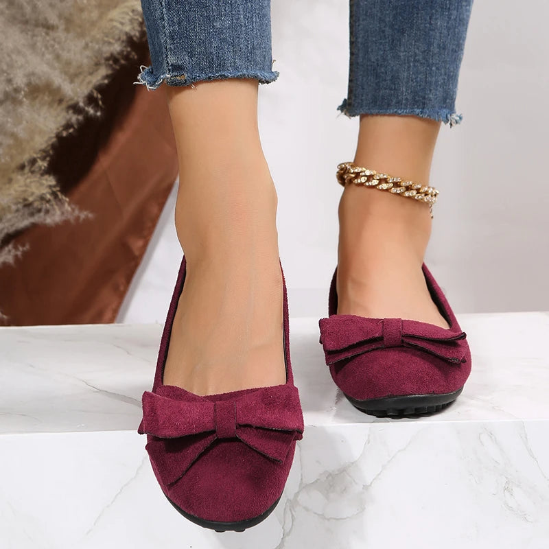 Women's Slip-On Flat Loafers | Orthopedic Support & Synthetic Leather | Breathable Lining | Year-Round Comfort