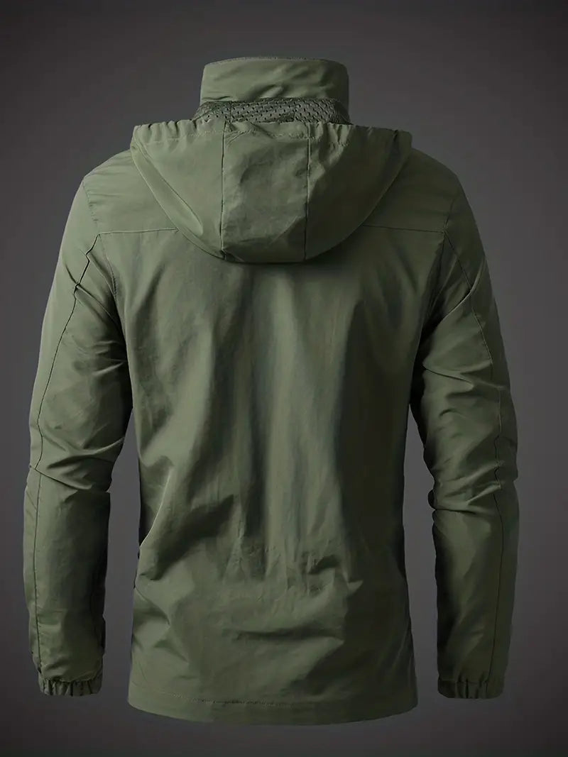 Men's Outdoor Jacket | Water- and Windproof Hooded Design | Durable Weather-Resistant Shell | Comfortable Fit for All Seasons