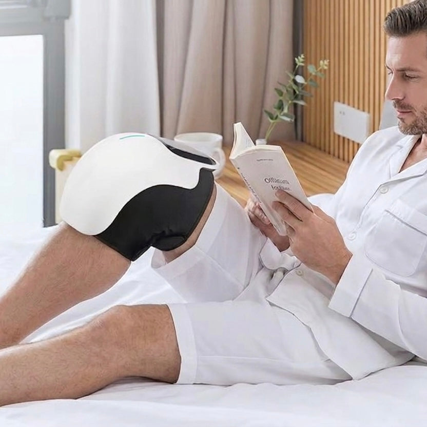 Portable Knee Massager with Heat and Red Light – USB Rechargeable Air Compression