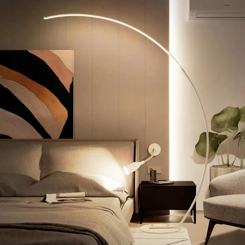 1-Light LED Arc Floor Lamp in Angel Rod Shape