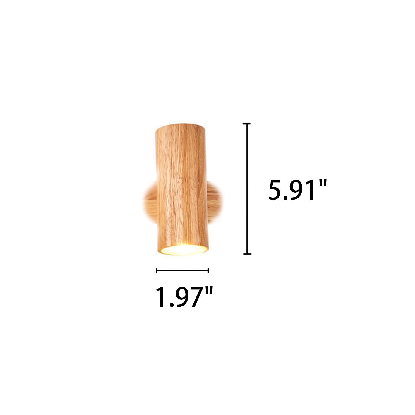 Modern Minimalist Wooden Rail Spotlight 1/3/4 Light Wall Lamp