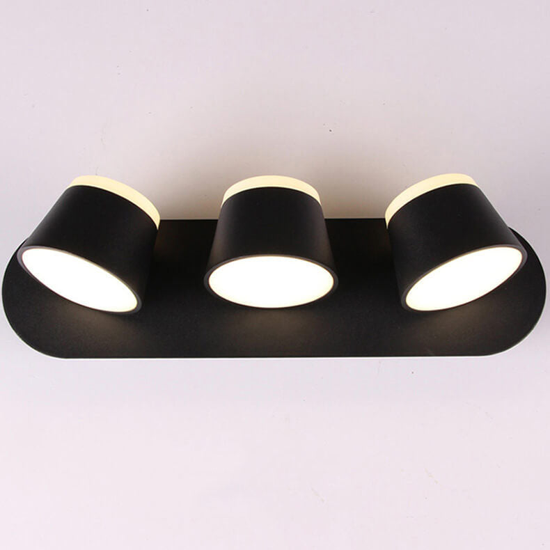 Versatile LED Wall Light with Adjustable Shade and Three Flame Settings