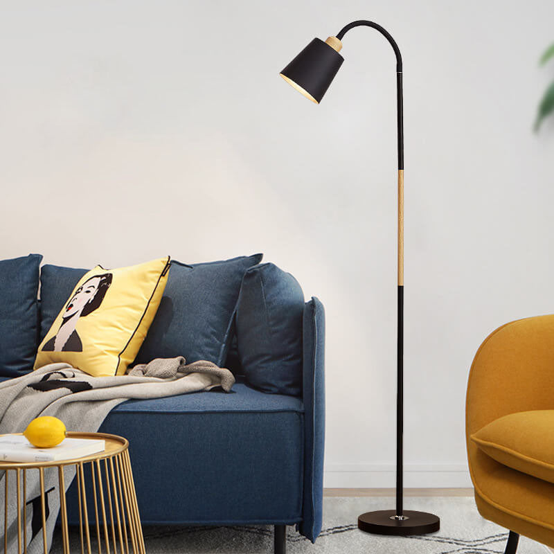 Modern, minimalist, 1-light floor lamp made of Taavita