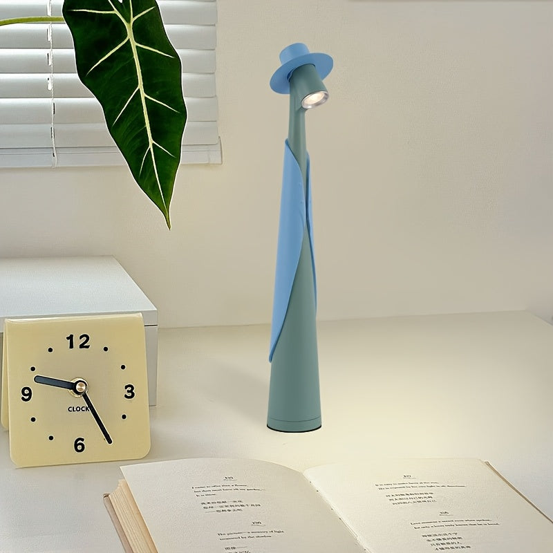 Artisan Glow Touch-Control LED Table Lamp with Rechargeable Battery