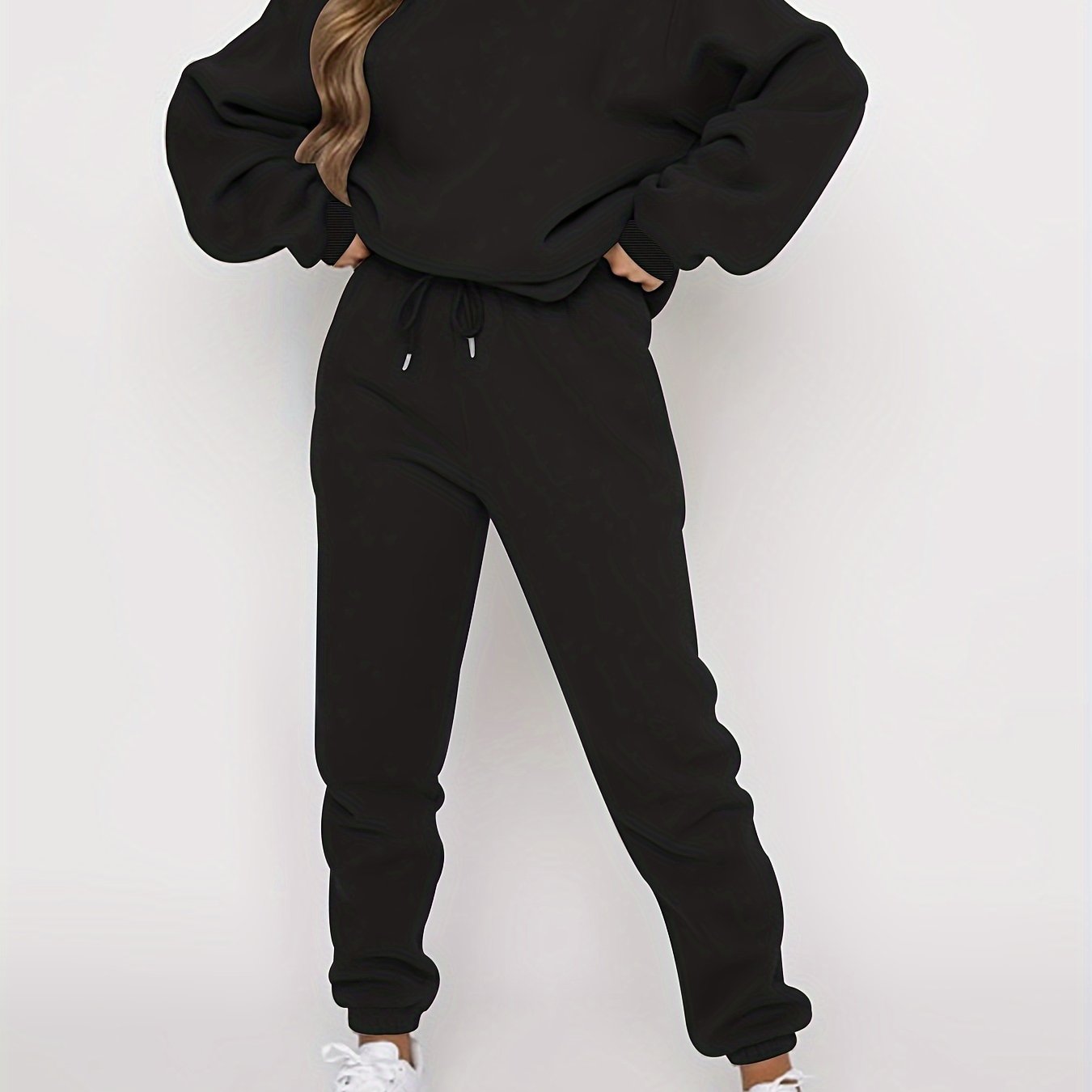 Women's Lounge Set | Drawstring Joggers | Soft Breathable Comfort | Polyester Blend