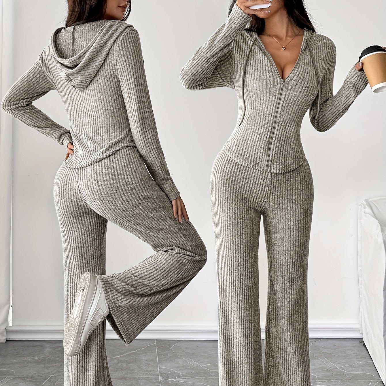 Women's Hoodie Set | Soft Polyester | All-Day Comfort | Machine Washable