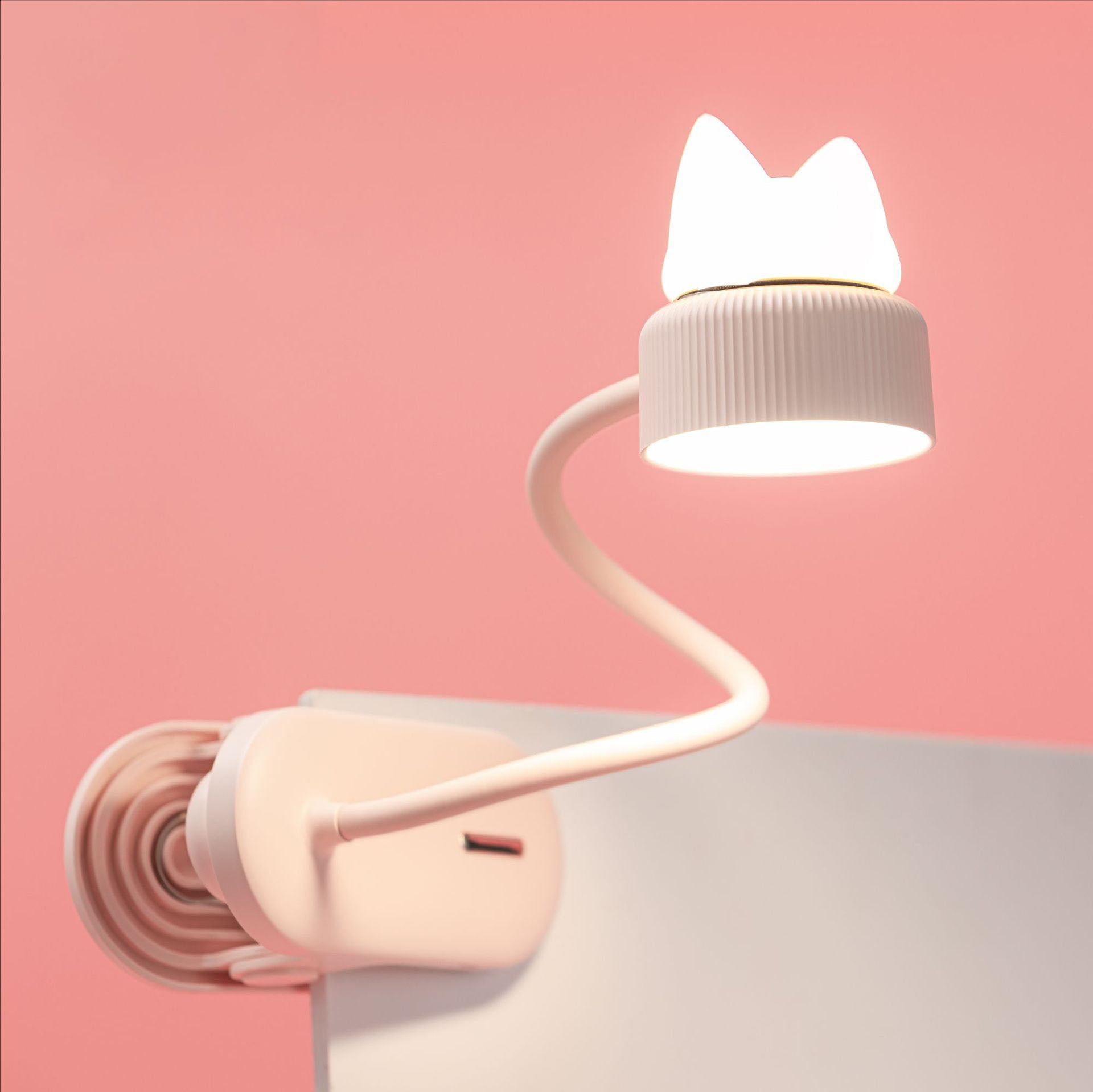 PurrfectGlow Clip-On LED Lamp for Cozy Workspaces