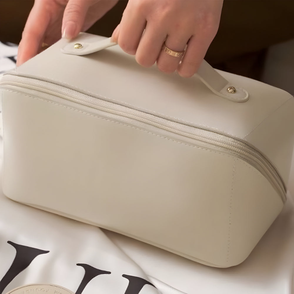 Spacious Travel Cosmetic Organizer with Durable Shell