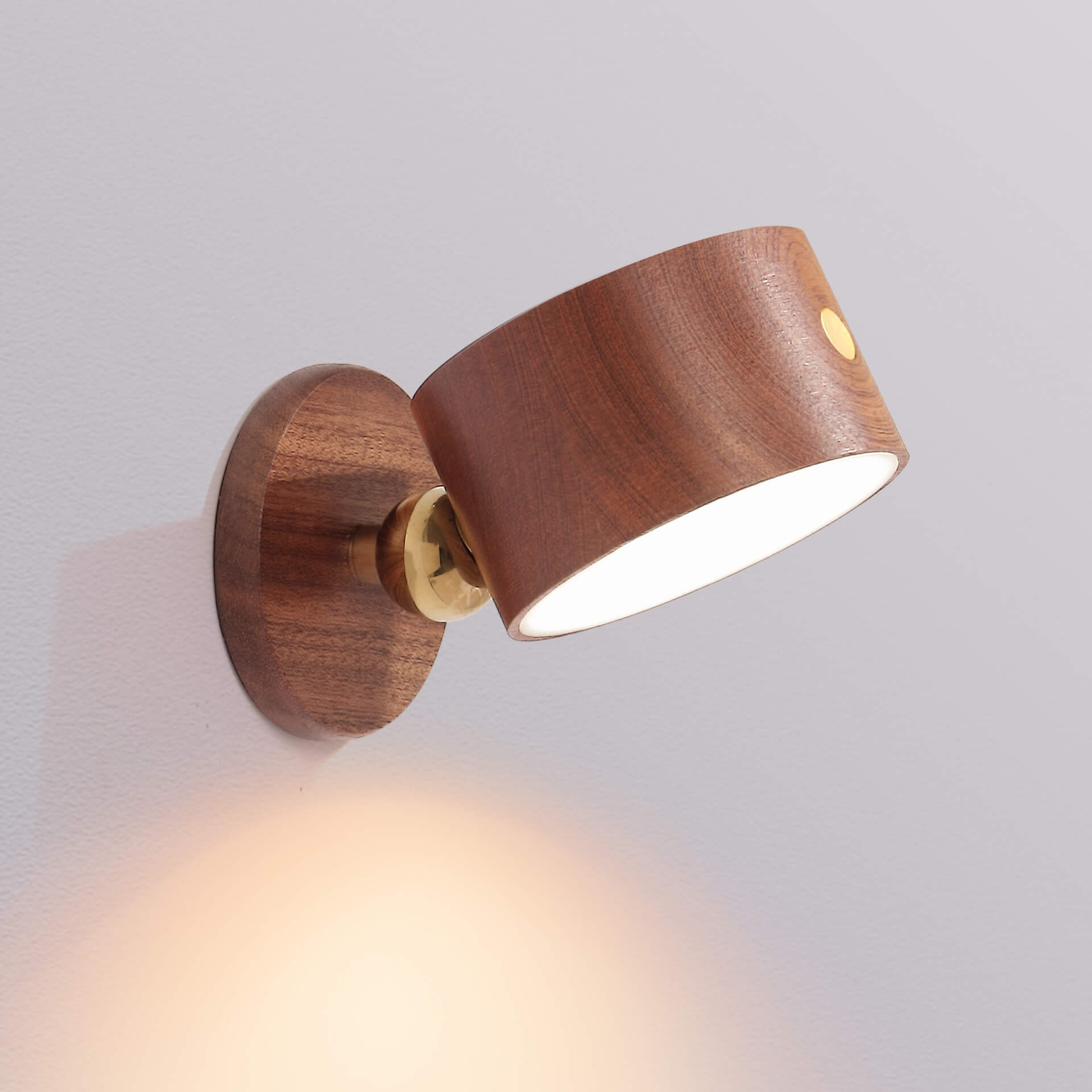 Taavita wooden USB rechargeable magnetic LED wall lamp night light